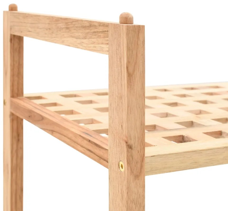 vidaXL Ραφιέρα Παπουτσιών 69 x 26 x 40 εκ. από Μασίφ Ξύλο Καρυδιάς