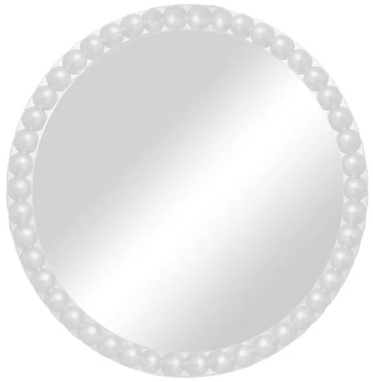 Καθρέπτης Mebel Inart Λευκό Pp Φ60X3,5 εκ 298-000008 298-000008 Λευκό