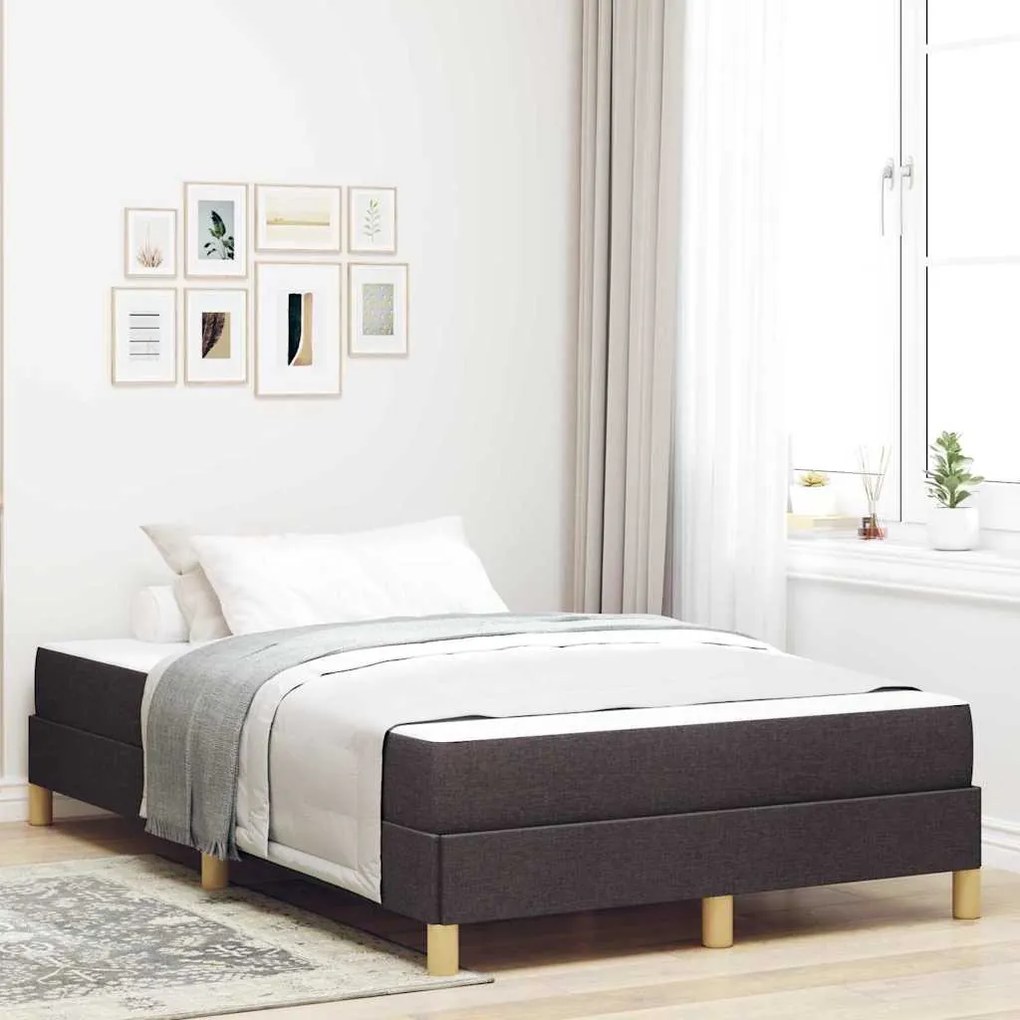 vidaXL Κρεβάτι με ελατήρια Καφέ 120 x 200 cm