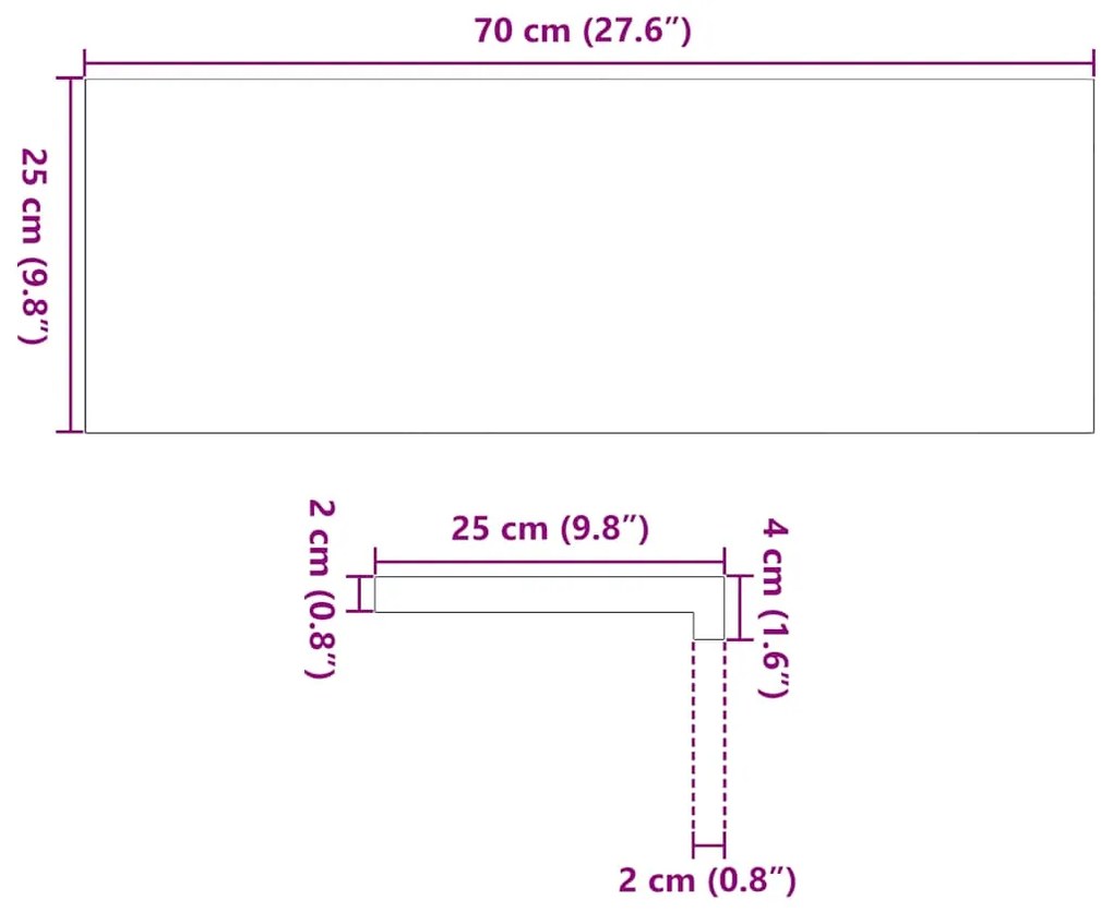 Πατάκια Σκάλας 8 τεμ. Σκούρο Καφέ 70x25x2 cm Ξύλο Δρυός - Καφέ