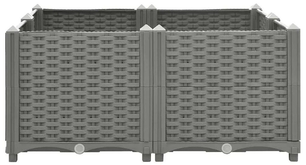 vidaXL Ζαρντινιέρα 80 x 80 x 38 εκ. από Πολυπροπυλένιο