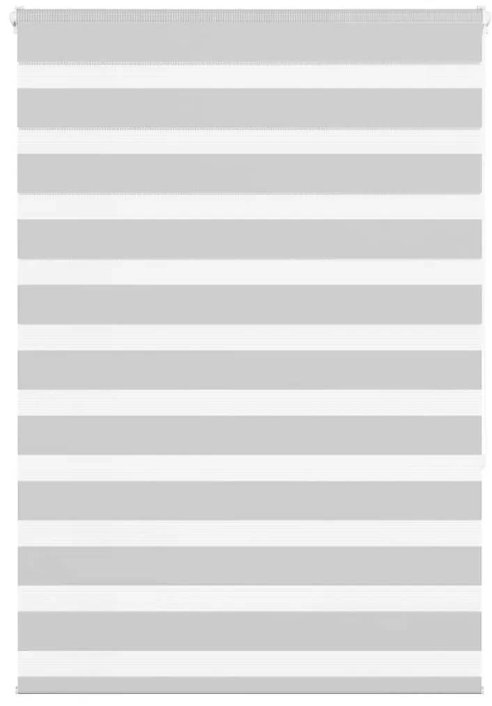vidaXL Ζέβρα τυφλή Ανοιχτό Γκρι Πλάτος υφάσματος 95,9 εκ. Πολυεστέρας