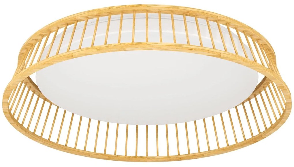 Φωτιστικό Οροφής Eglo 900797 LUPPINERIA Λευκό (White)|Καφέ (Brown) 3000K
