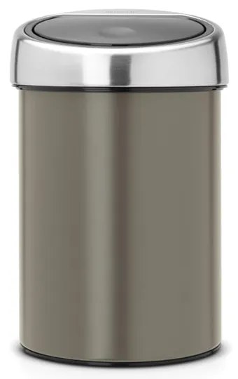 Brabantia 647215 Κάδος απορριμμάτων Touch Bin 3L, Platinum