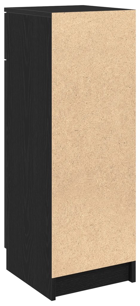 vidaXL ντουλάπι μπάνιου  μαύρη δρυς 32x34x90 cm επεξεργασμένο ξύλο