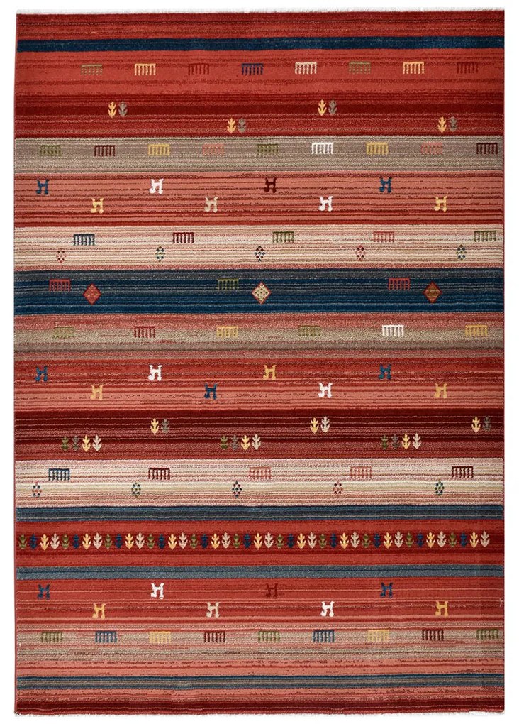 Χαλί (140x200) Polcarpet Kazak Oriental 724 Bordo Rose