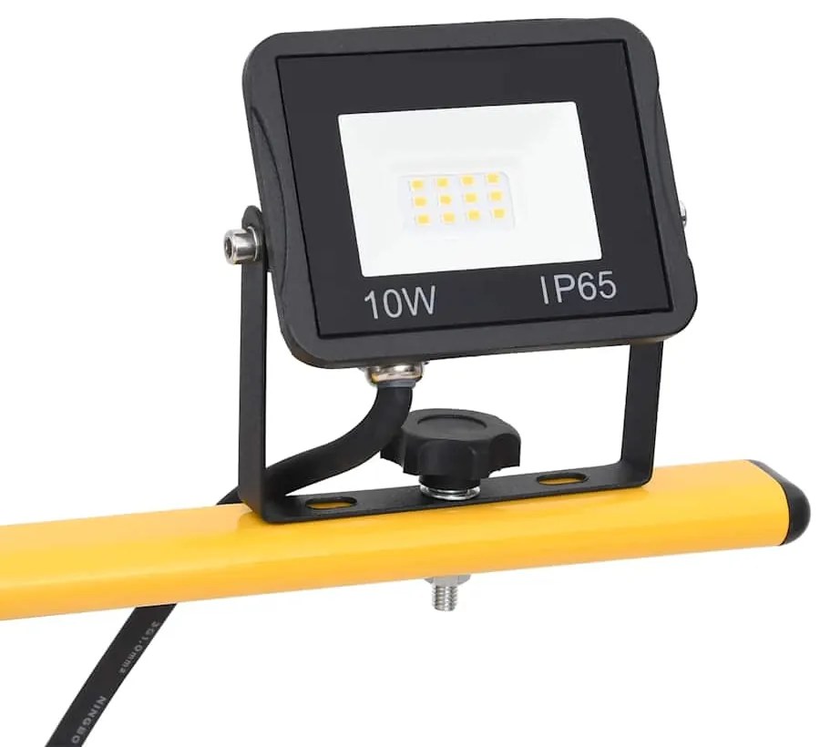 vidaXL Προβολέας LED με Τρίποδο Ψυχρό Λευκό 2 x 10 W