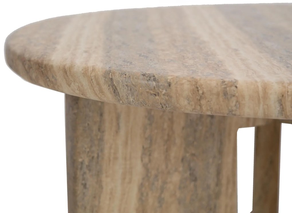 Τραπέζι Καθιστικού Frey Travertine (91x91x38) Soulworks 0910011 - ows.0910011