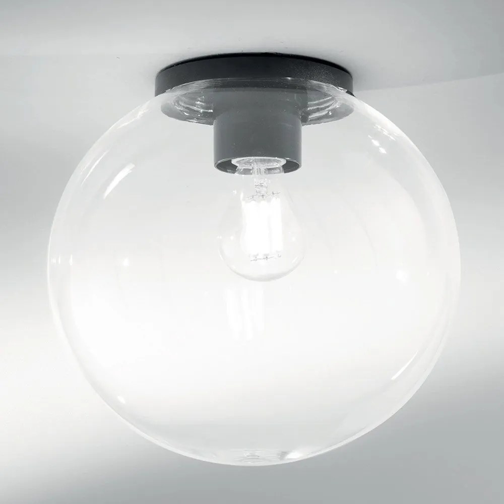 Φωτιστικό Οροφής - Πλαφονιέρα I-Polly-G30-TR E27 31x30cm Clear Intec Plastic