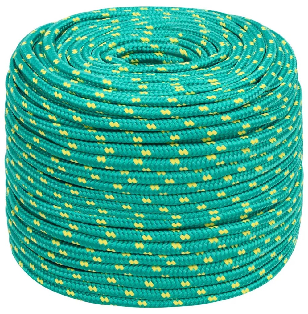 vidaXL Σχοινί Ναυτιλίας Πράσινο 8 χιλ. 25 μ. από Πολυπροπυλένιο