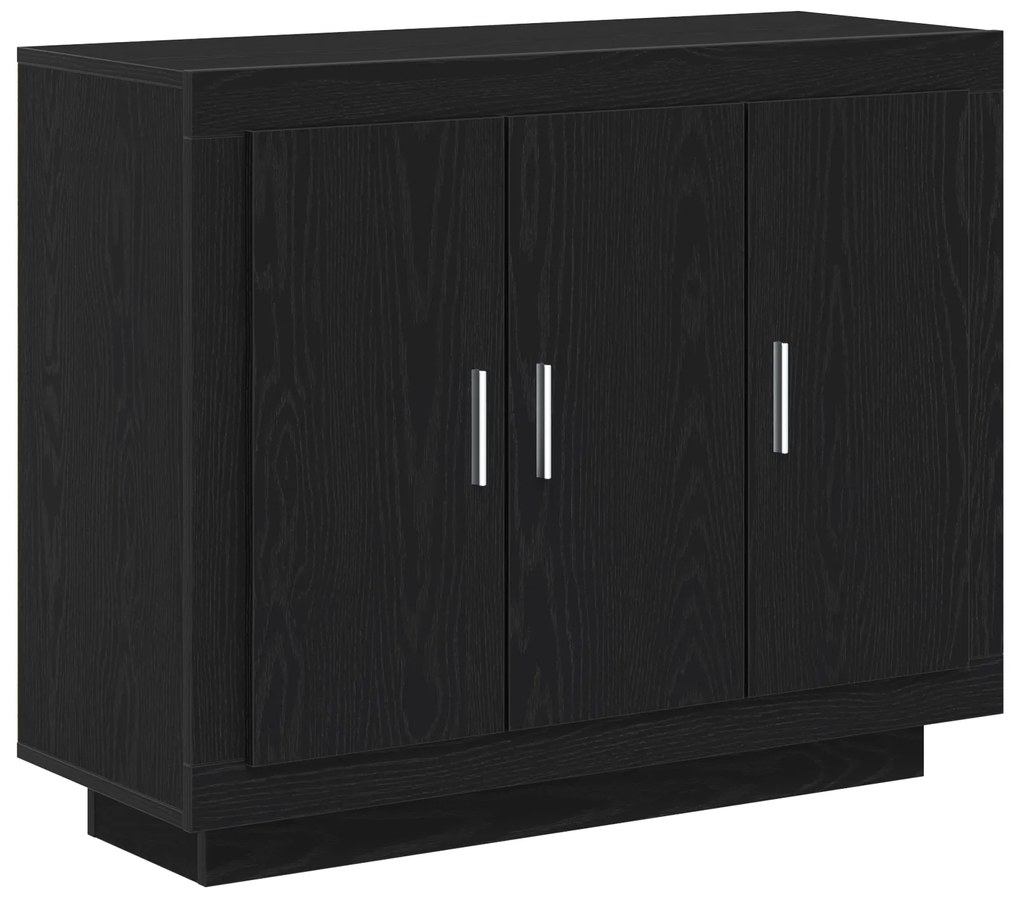 vidaXL Μπουφές Μαύρη Δρυς 92x35x75 εκ. Κατασκευασμένο ξύλο