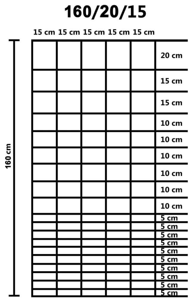 vidaXL Συρματόπλεγμα Περίφραξης Ασημί 50 x 1,6 μ. Γαλβανισμένο Ατσάλι