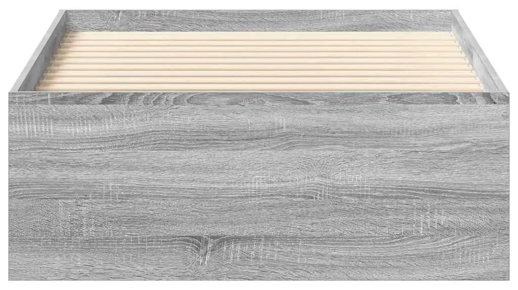 vidaXL Πλαίσιο Κρεβατιού Γκρι Sonoma 100x200 εκ.