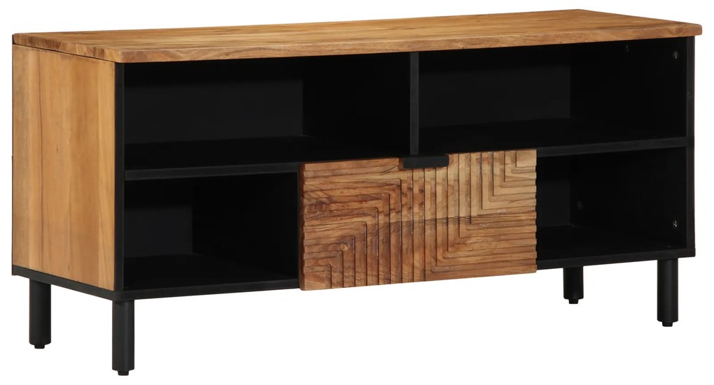 vidaXL Ντουλάπι Τηλεόρασης 100x33,5x46 εκ Κατασκευασμένο από Μασίφ Ξύλο Ακακίας