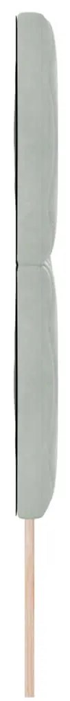 vidaXL LED Κεφαλάρι με φώτα λωρίδας LED Ανοιχτό γκρι 144 cm Βελούδο