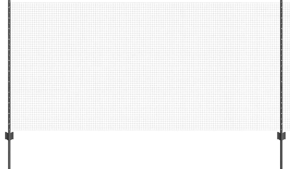 vidaXL Τεντώτο με στήριγμα Γκρι 1,2 x 10 m Χάλυβας και PVC