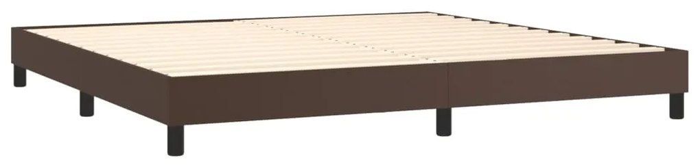 ΠΛΑΙΣΙΟ ΚΡΕΒΑΤΙΟΥ BOXSPRING ΚΑΦΕ 200X200 ΕΚ. ΣΥΝΘΕΤΙΚΟ ΔΕΡΜΑ 3120721