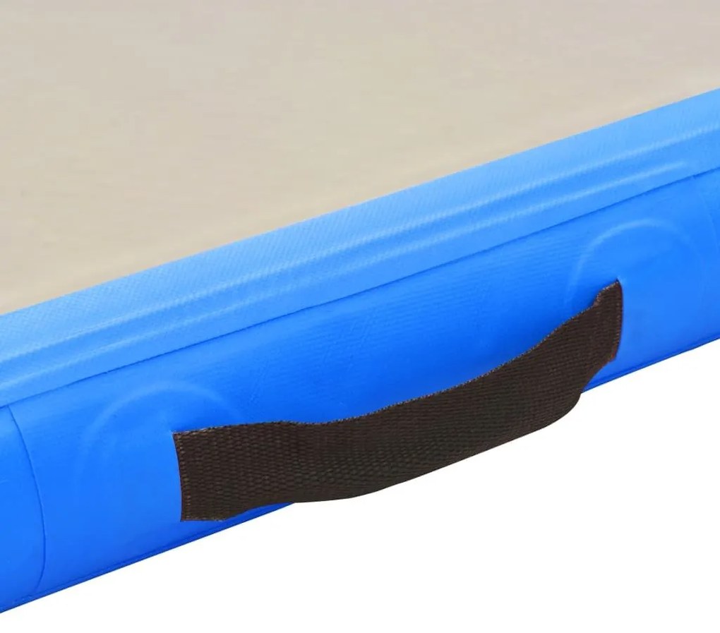 Στρώμα Ενόργανης Φουσκωτό Μπλε 500 x 100 x 10 εκ. PVC με Τρόμπα - Γκρι