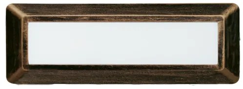 Απλίκα Φωτιστικό Τοίχου IP65 LED 4W 3000K 290 lm SLIM ACA-SLIM31NR-Σκουριασμένο SLIM31NR