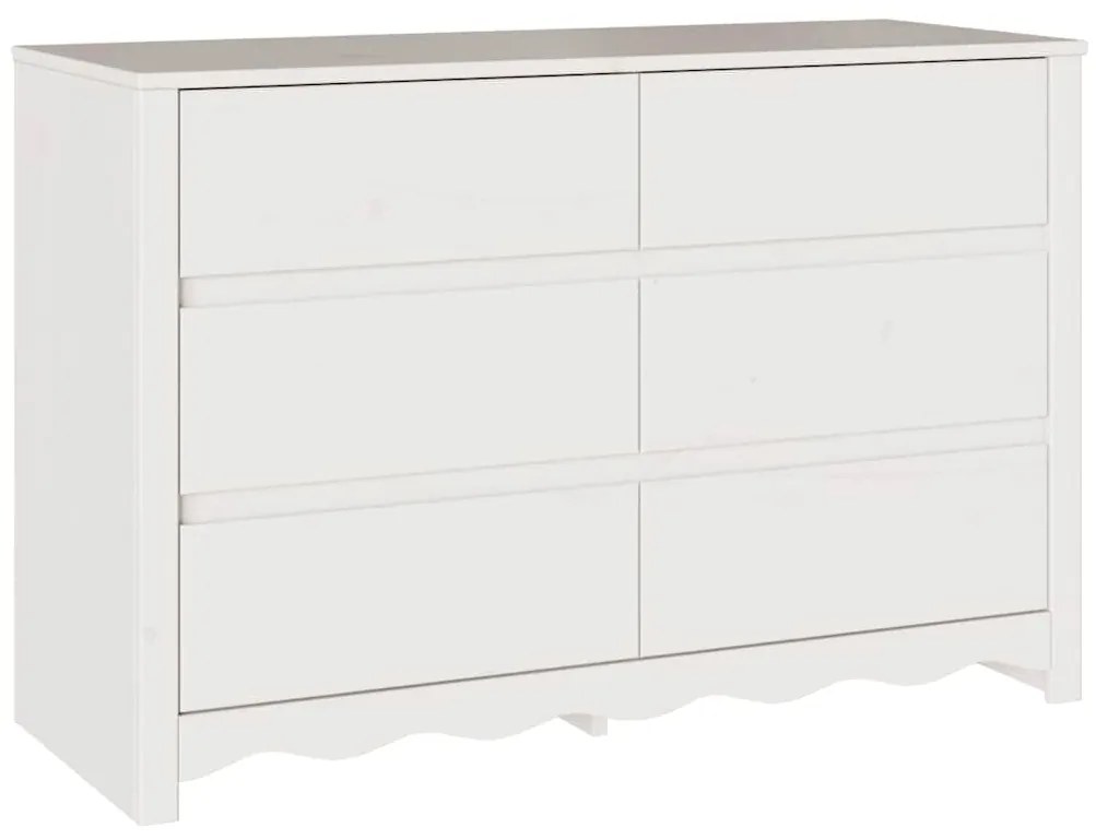 vidaXL Συρταριοθήκη με συρτάρι Drammen Λευκό 111 x 43 x 73.5 εκ.