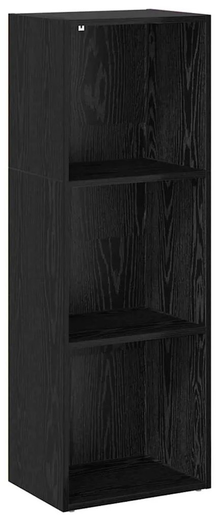 vidaXL Βιβλιοθήκη Μαύρη δρυς 40 x 30 x 114 εκ. Επεξεργασμένο ξύλο