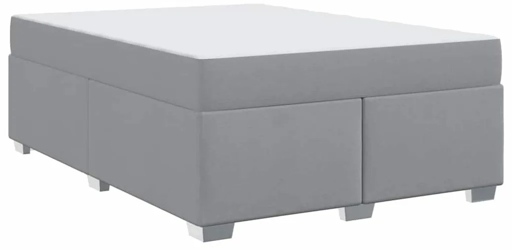 vidaXL Σκελετός Κρεβατιού Άλλο Ανοιχτό γκρι 140 x 200 cm ύφασμα
