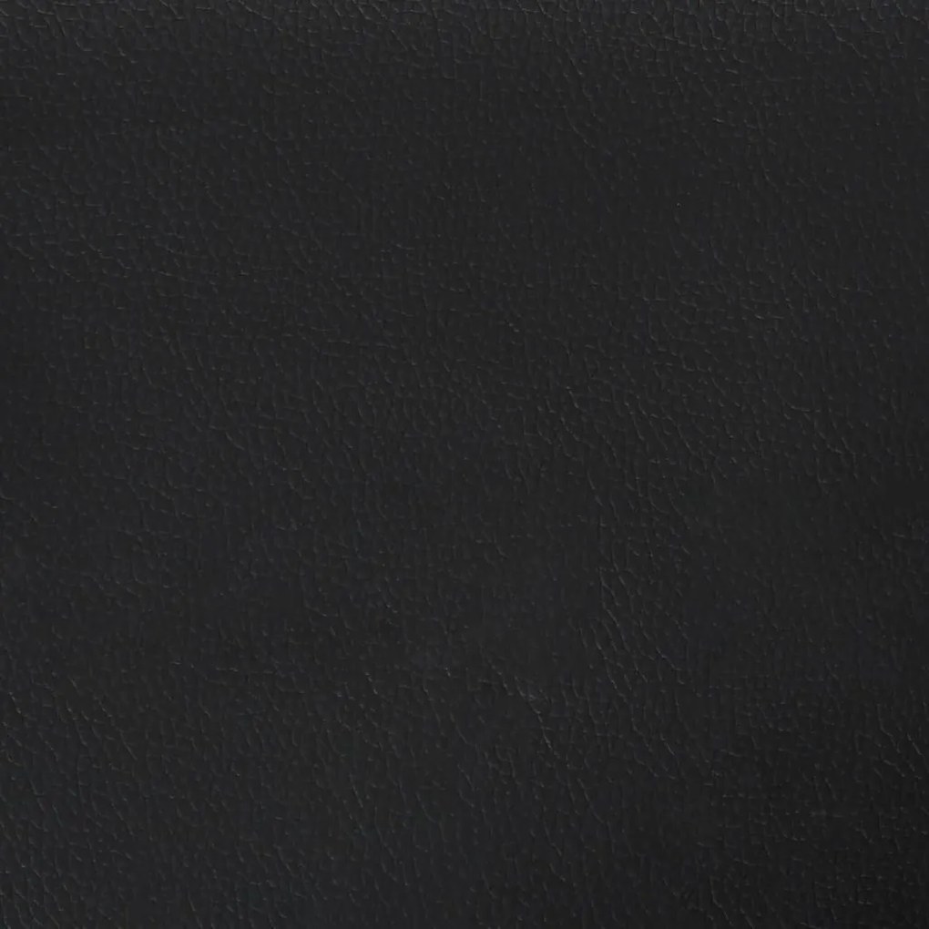 Πλαίσιο Κρεβατιού με Κεφαλάρι Λευκό/Μαύρο 120x200εκ Συνθ. Δέρμα - Μαύρο