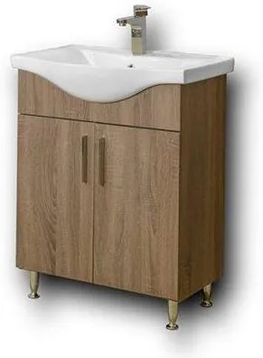 Σετ Επίπλου Mπάνιου SIENA 65 Sonoma Dark 65x46x160 εκ.
