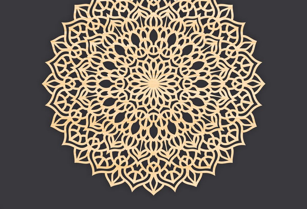 Σετ των 2 Intra απο ξύλο plywood 3mm-4mm πάχος 3D Mandala για Cricut Δίασταση 30x30 cm INTRAFABR-86060220