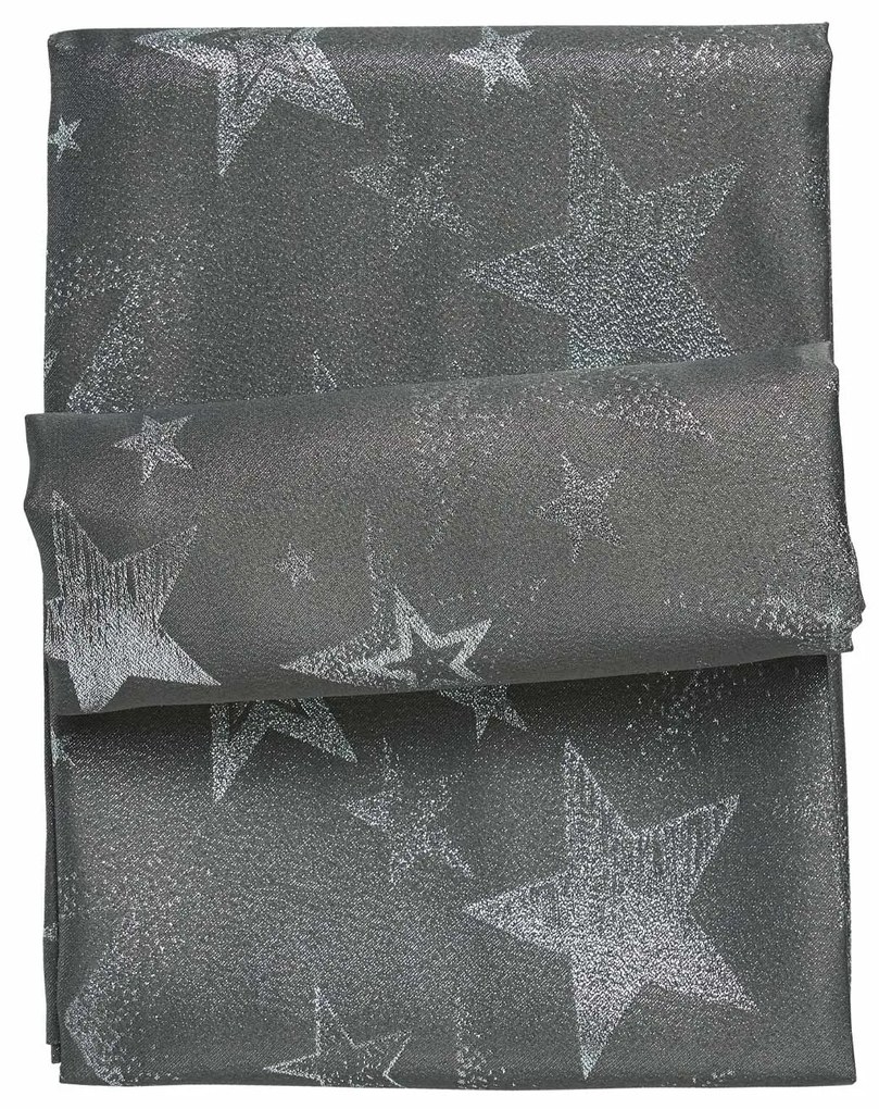 Χριστουγεννιάτικο Runner Polyester 45x140εκ. Christmas 0718 Ασημί-Γκρι Das Home