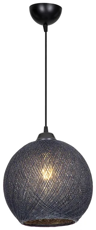 Φωτιστικό οροφής μονόφωτο Leshia pakoworld Ε27 γκρι Φ26x26εκ (1 τεμάχια)
