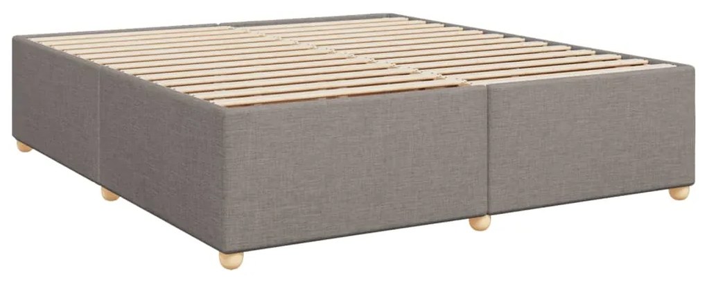 Κρεβάτι Boxspring με Στρώμα Taupe 180x200 εκ. Υφασμάτινο 3289077