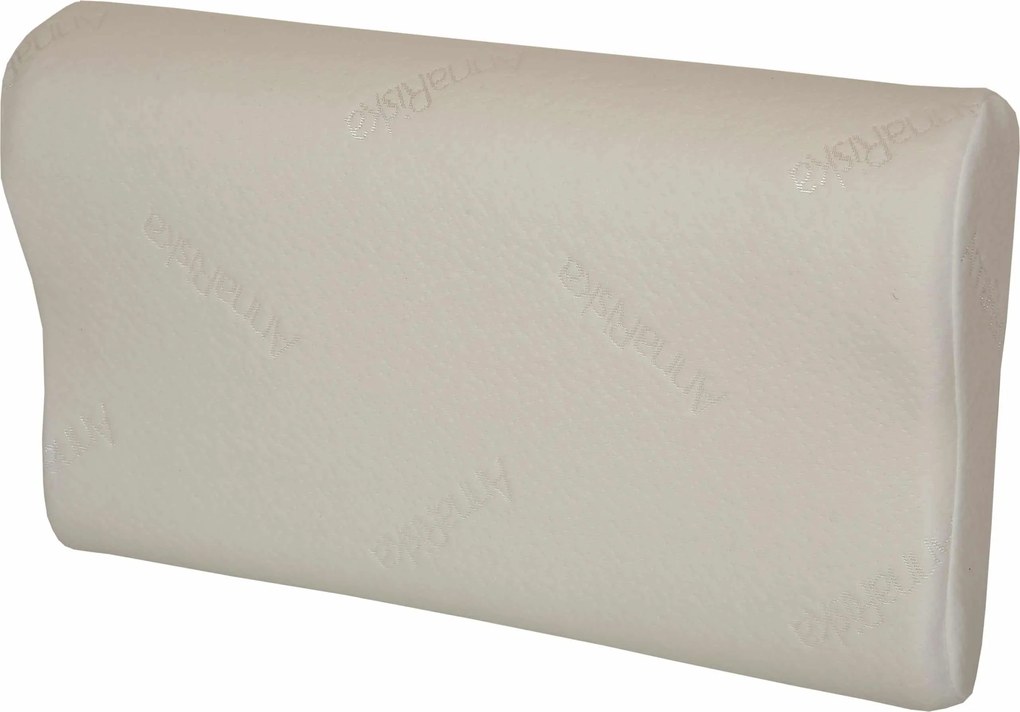 Μαξιλάρι Ύπνου Memory Foam Ανατομικό Μέτριο 60x40x12/10 Anna Riska