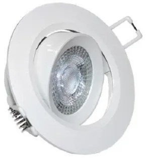 Σποτ Χωνευτό LED Ψευδορoφής Κινητό Στρογγυλό 7W Lumen-21-071000-Λευκό 21-071000