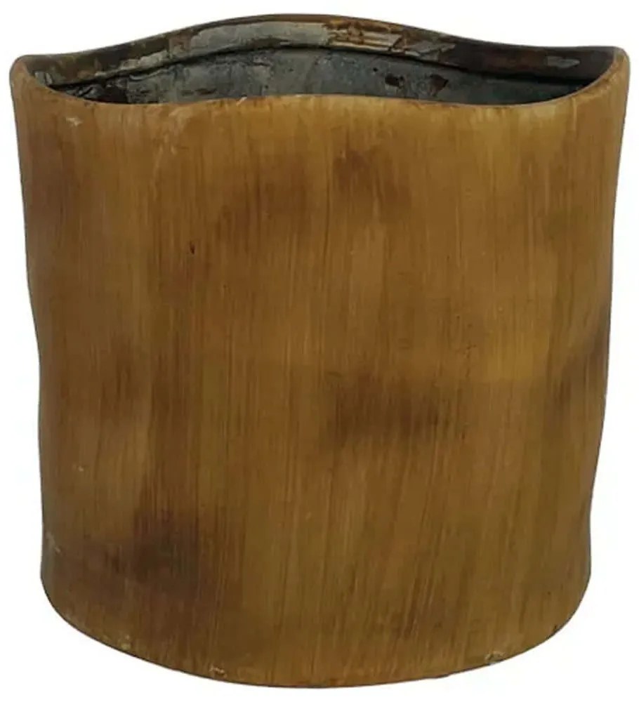 Κασπώ Χειροποίητο 06-20034 Φ14,5x13,5cm Brown Marhome Κεραμικό