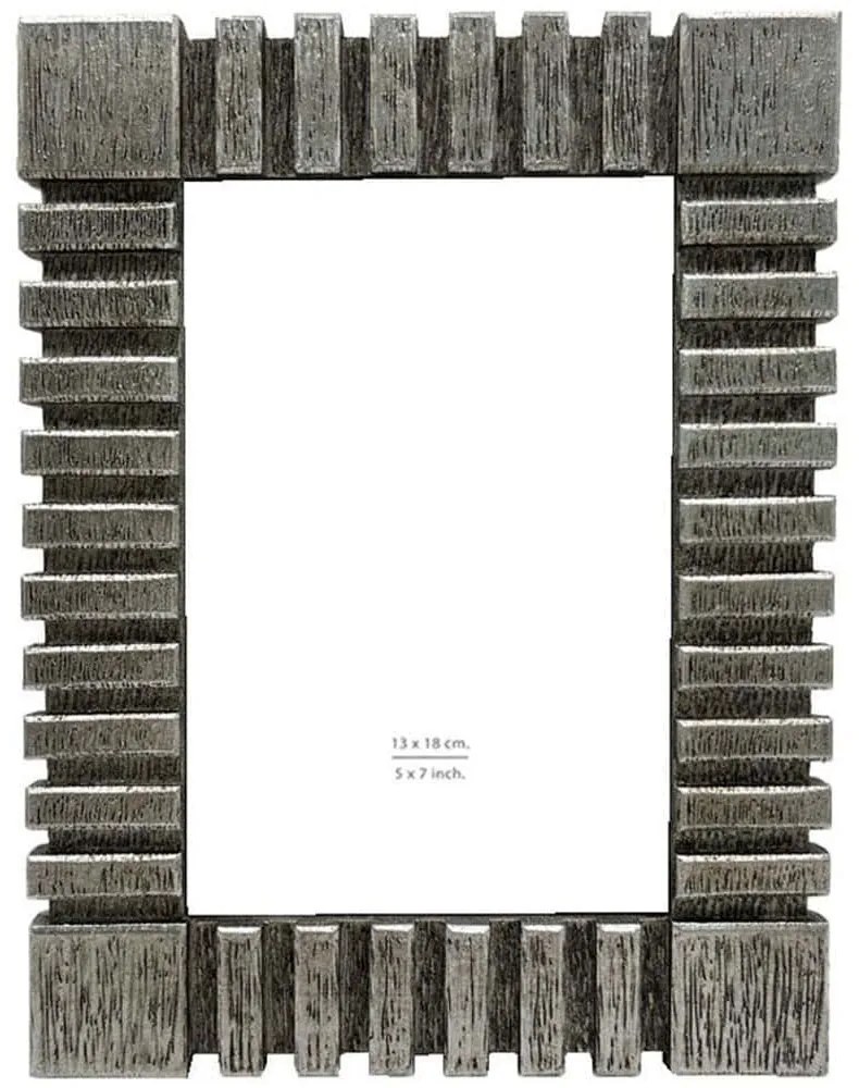 Κορνίζα Kasen 031149 13x18cm Silver Γυαλί,Polyresin