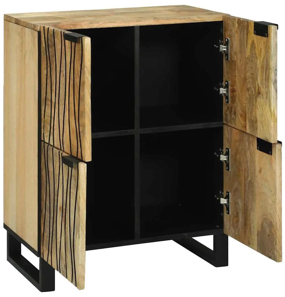 vidaXL Πλαϊνό Γραφείο Καφέ 60 x 33 x 75 cm Μασίφ ξύλο μάνγκο