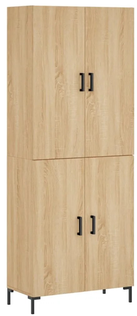 vidaXL Ντουλάπι Sonoma δρυς 69,5 x 34 x 180 εκ. από Επεξεργασμένο Ξύλο