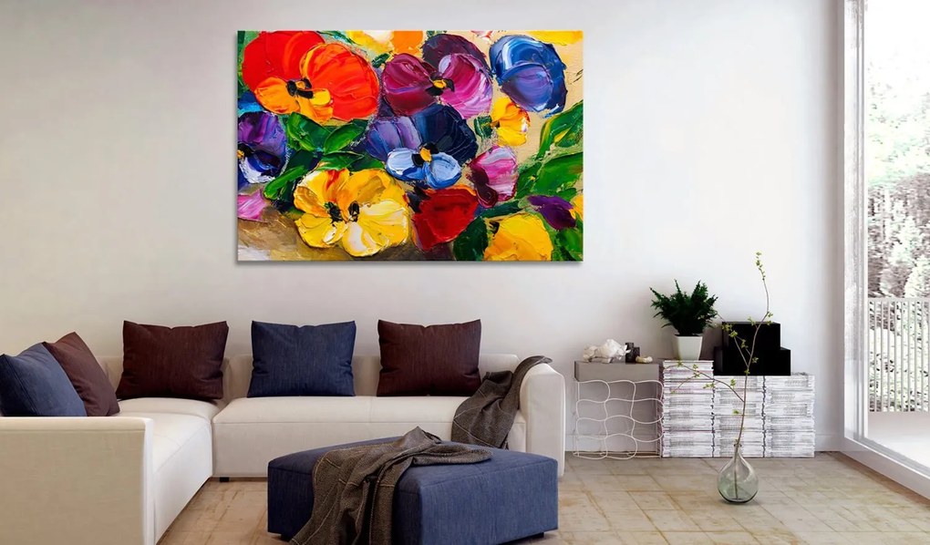 Πίνακας - Spring Pansies 60x40