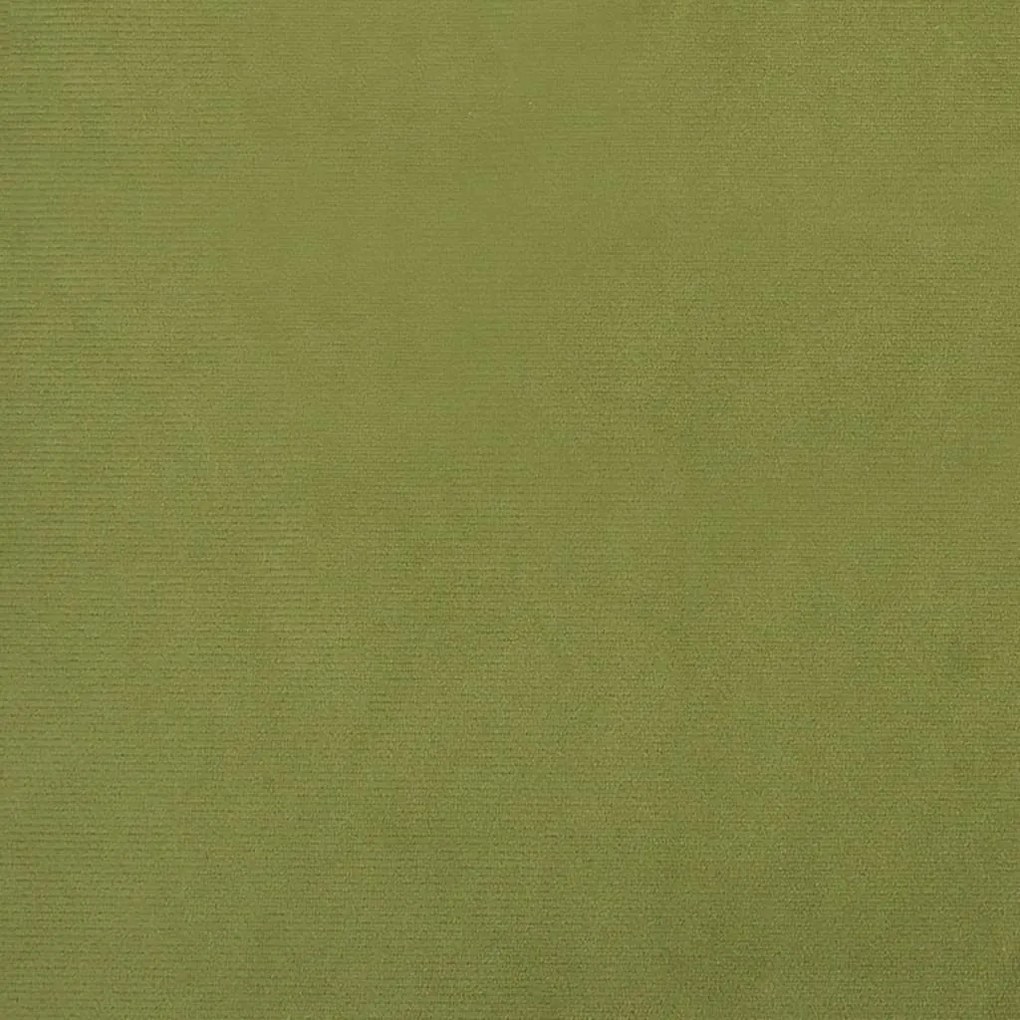 vidaXL Υποπόδιο Ανοιχτό Πράσινο 60x60x36 εκ. Βελούδινο
