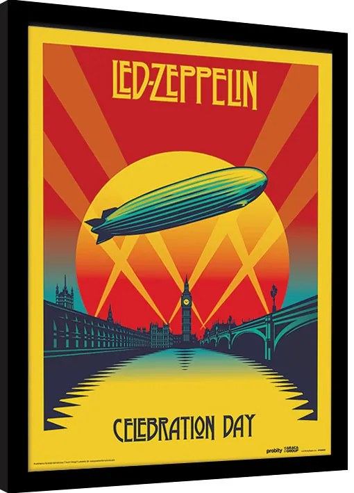 Κορνιζαρισμένη αφίσα Led Zeppelin - Celebration Day