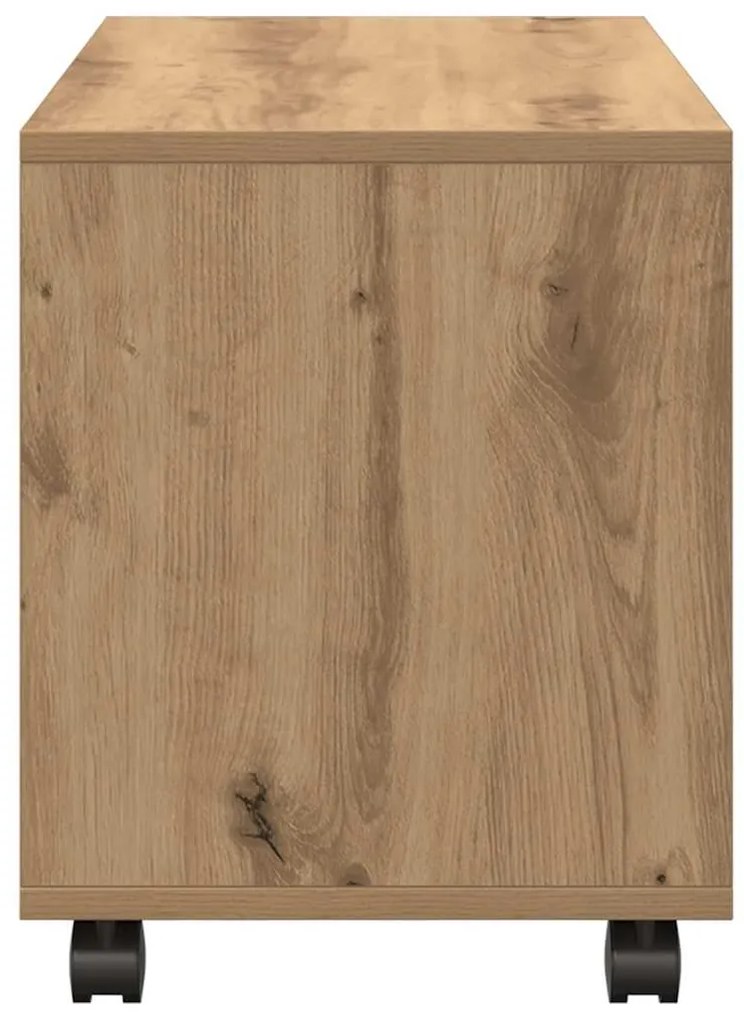 vidaXL Ντουλάπι Τροχήλατο Αρτισιανή Δρυς 72x33x42,5 εκ. Επεξ. Ξύλο
