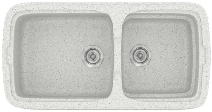 Sanitec Classic 305 Granite White Νεροχύτης SAN.305.01.GWH