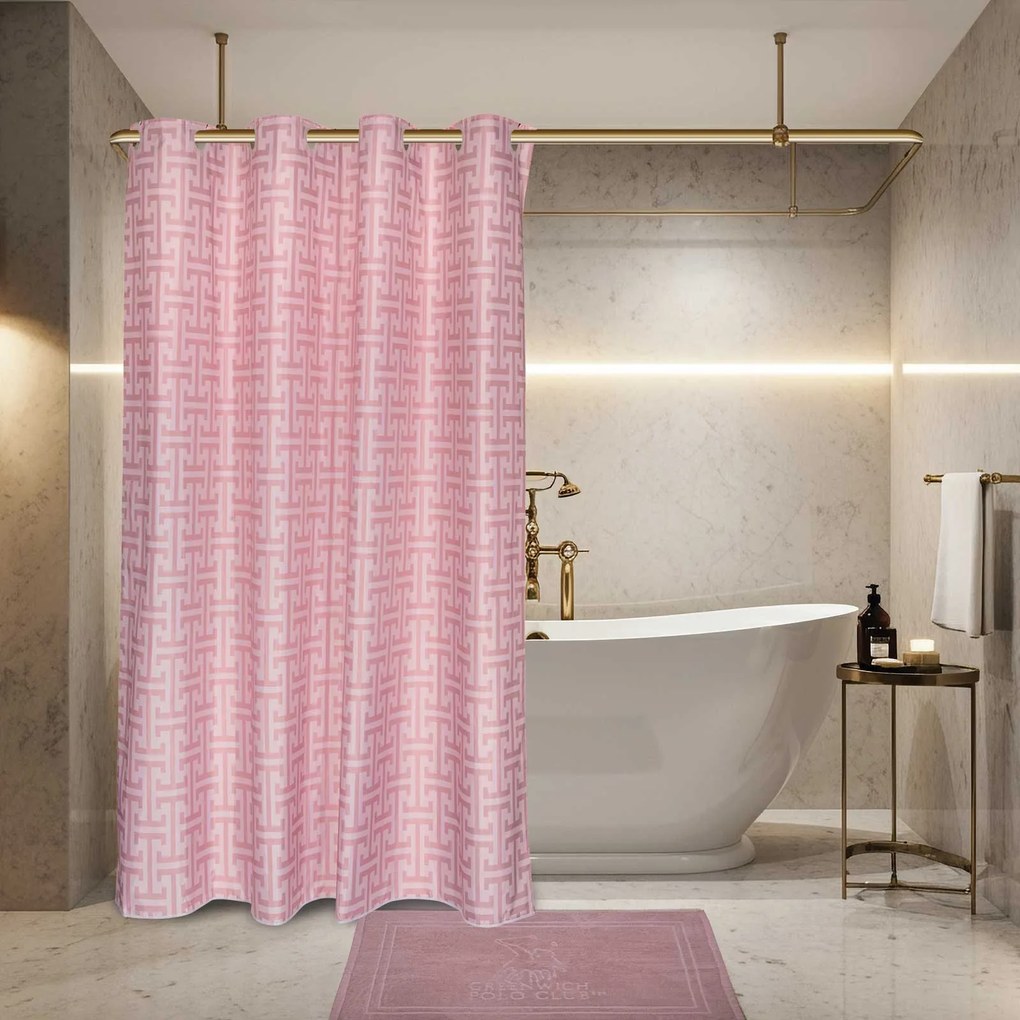 ΚΟΥΡΤΙΝΑ ΜΠΑΝΙΟΥ 240x180cm GREENWICH POLO CLUB - ESSENTIAL 3121