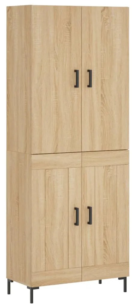 vidaXL Ντουλάπι Sonoma δρυς 69,5 x 34 x 180 εκ. από Επεξεργασμένο Ξύλο