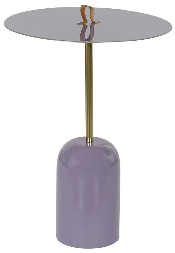 Βοηθητικό Τραπέζι DKD Home Decor Δέρμα Σίδερο Λακαρισμένο (40 x 40 x 56 cm)