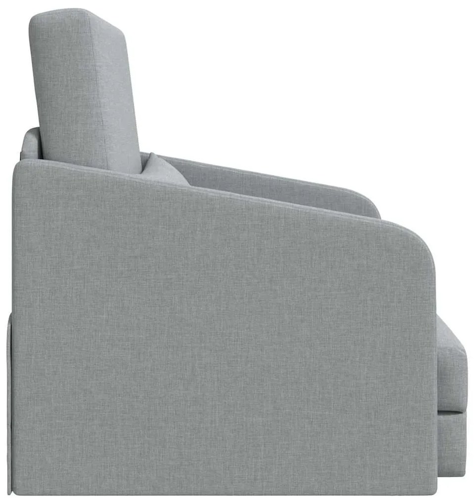 vidaXL Κρεβάτι καναπές Ανοιχτό γκρι 65 x 80 x 83 εκ. ύφασμα