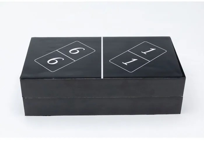 Κουτί Διακοσμητικό Domino Μαύρο 23,5x6,5 εκ. 44704x44693x44687εκ - Μαύρο