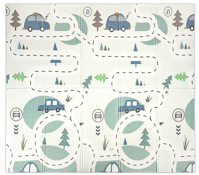 Χαλάκι Δραστηριοτήτων Πτυσσόμενο Διπλής Όψης Funny City &amp; Stars 180x200cm 10300490001 Lorelli