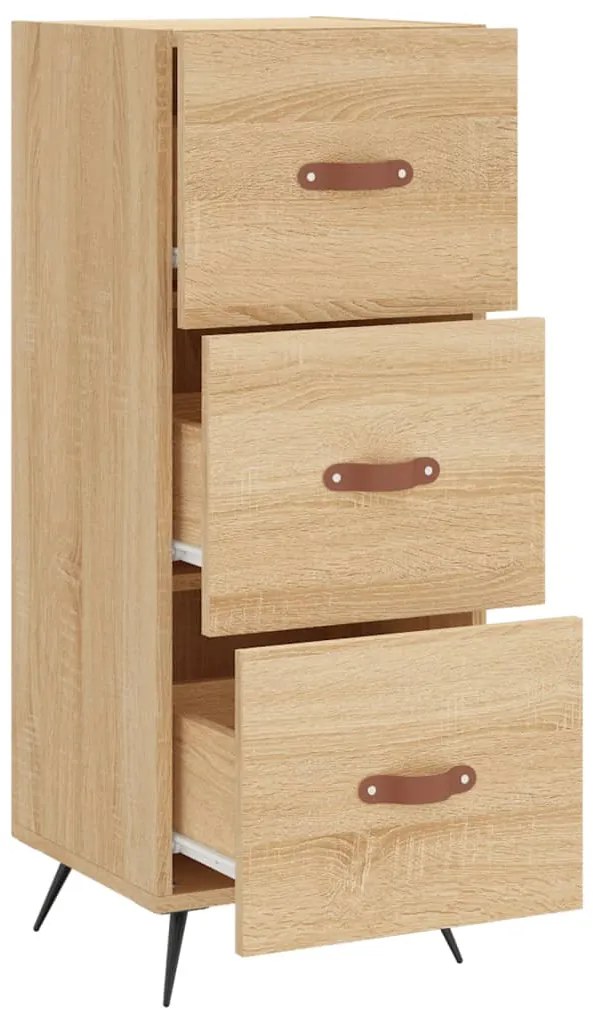 vidaXL Ντουλάπι Sonoma Δρυς 34,5x34x90 εκ. από Επεξεργασμένο Ξύλο